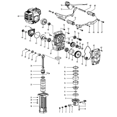 З/Ч для HT-SH52 Трос газа (металл+пластик)