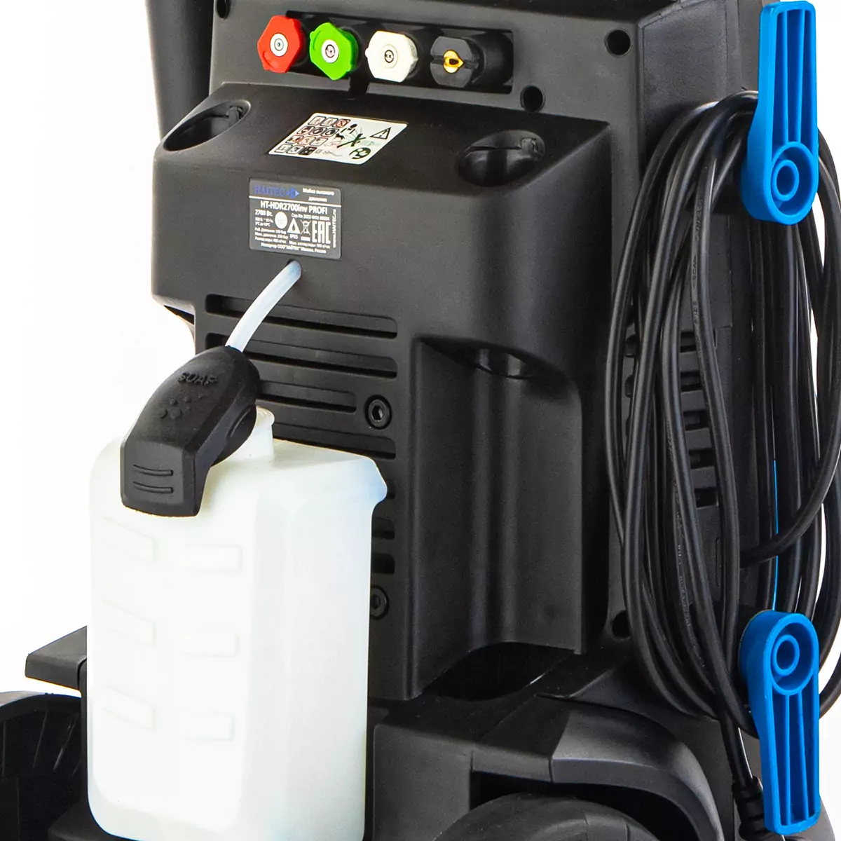 Мойка высокого давления HAITEC HT-HDR2700inv PROFI 2700 Вт. с инверторным бесщеточным двигателем и профессиональным пеногенератором