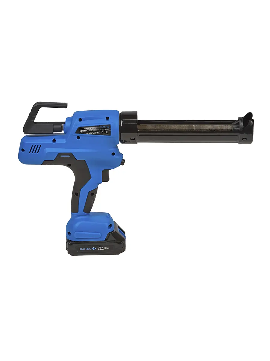 Пистолет для герметика аккумуляторный HAITEC HT-ADS40 21V Li-Ion 1x2Ah Пистолет для герметика аккумуляторный HAITEC HT-ADS40 21V Li-Ion 1x2Ah