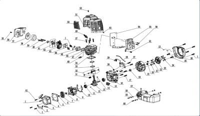 Запчасть культиватора HT-AF172-400 Крышка цилиндра (RAL5017) пластик позиция 51 6941460