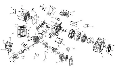 З/Ч двиг. бенз генератора HT-GBR5500IES Фильтр воздушный (губчатый)