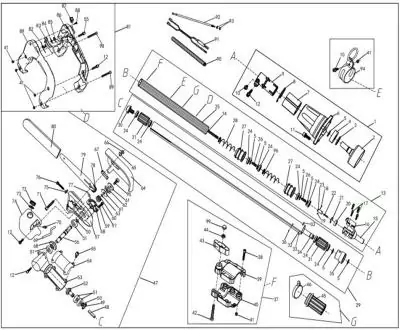 З/Ч для высотореза HT-CH26 зажимная пластина штанги №37