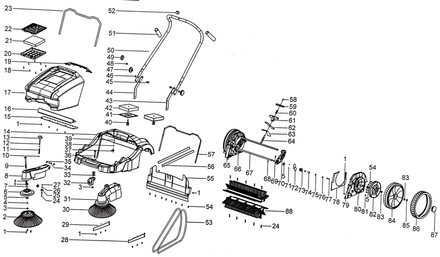 З/Ч для подметальной машины HT-MKM98 Ремень Ø8x1580 мм (резина)
