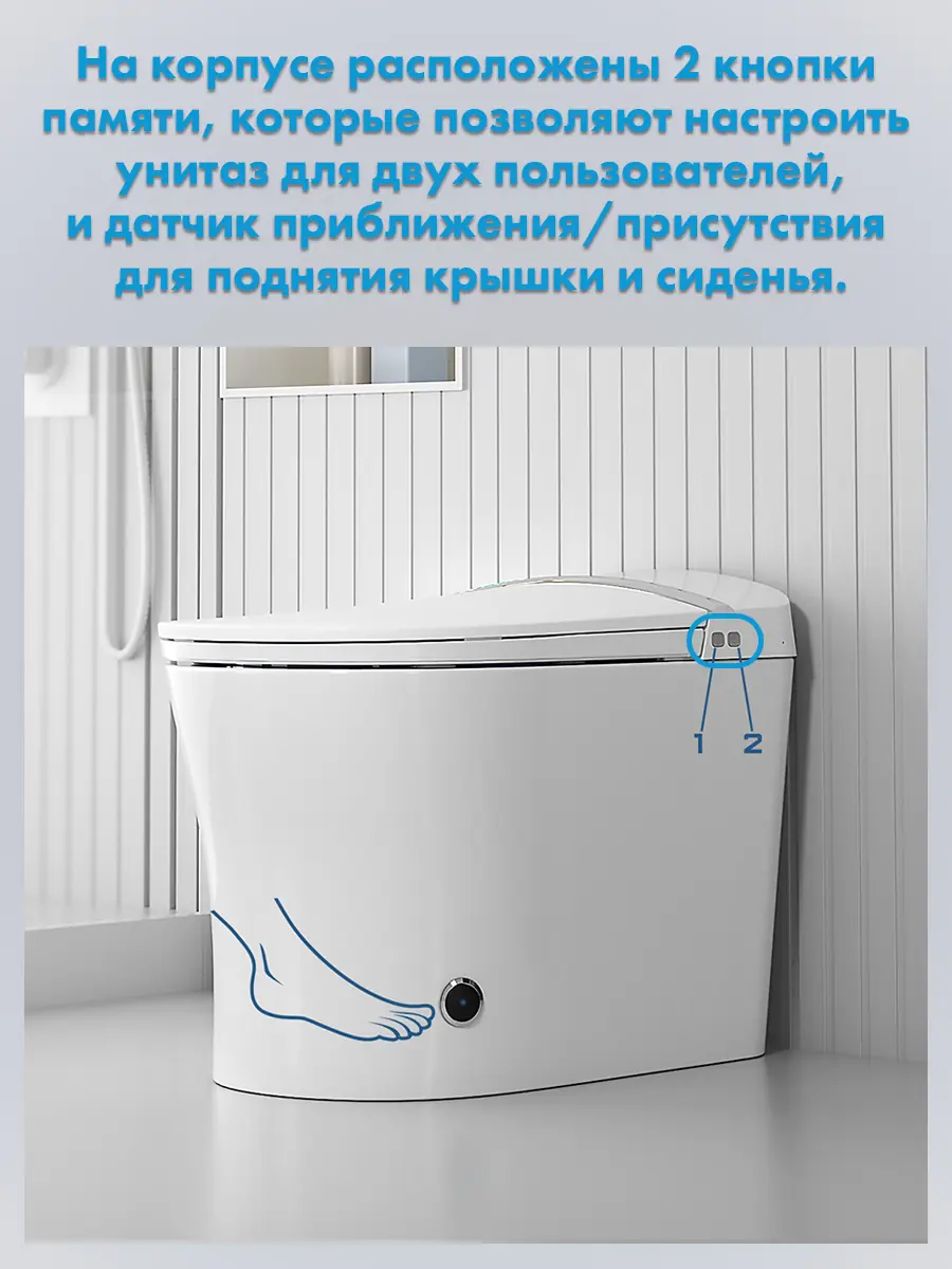 Унитаз смарт премиум HAITEC HT-EST8969 Унитаз смарт премиум HAITEC HT-EST8969