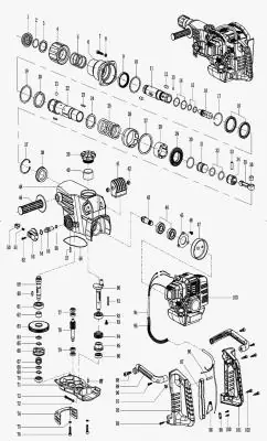 З/Ч для двигателя HT-BH2T5258 крышка воздушного фильтра (пластик)