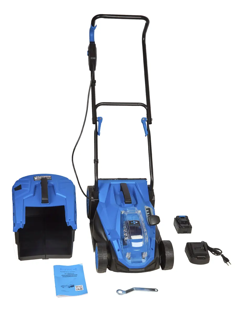 Газонокосилка аккумуляторная HAITEC HT-ARM132, 21V, 1x4Ah Li-Ion+ ЗУ 1x2A