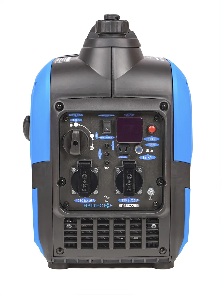 Генератор бензиновый HAITEС HT-GBС2200I 2200 Вт инверторный кемпинговый Генератор бензиновый HAITEС HT-GBС2200I 2200 Вт инверторный кемпинговый