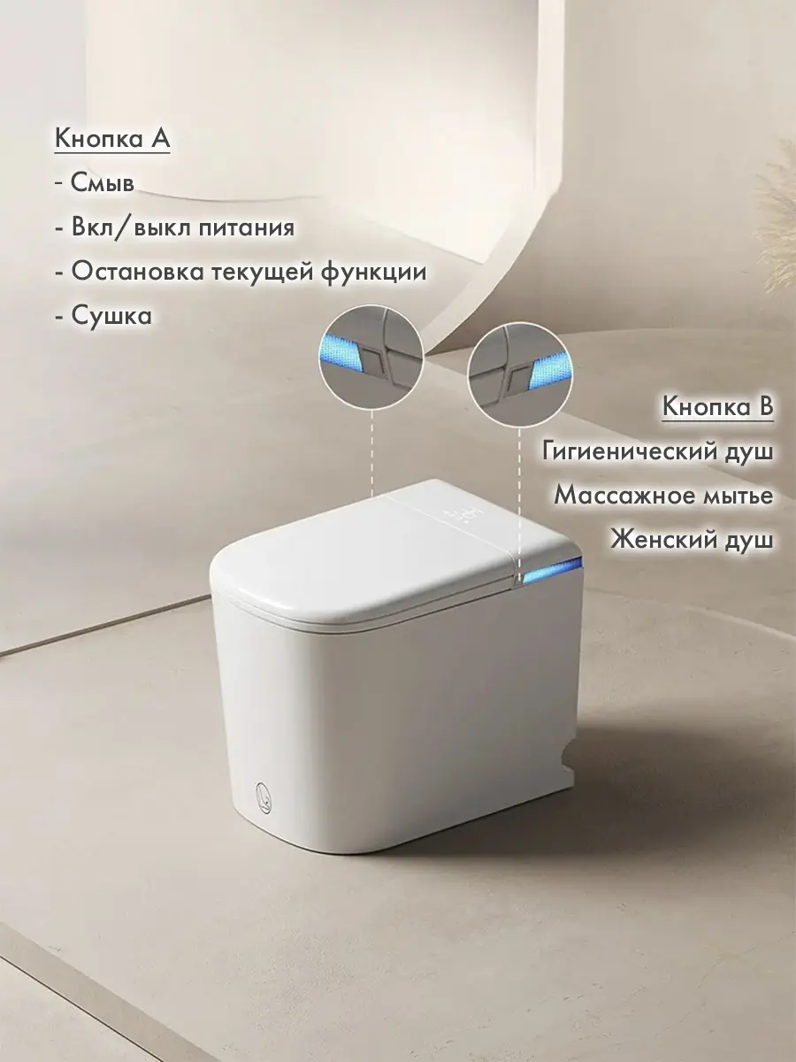 Унитаз смарт голос HT-EST411E Унитаз смарт голос HT-EST411E