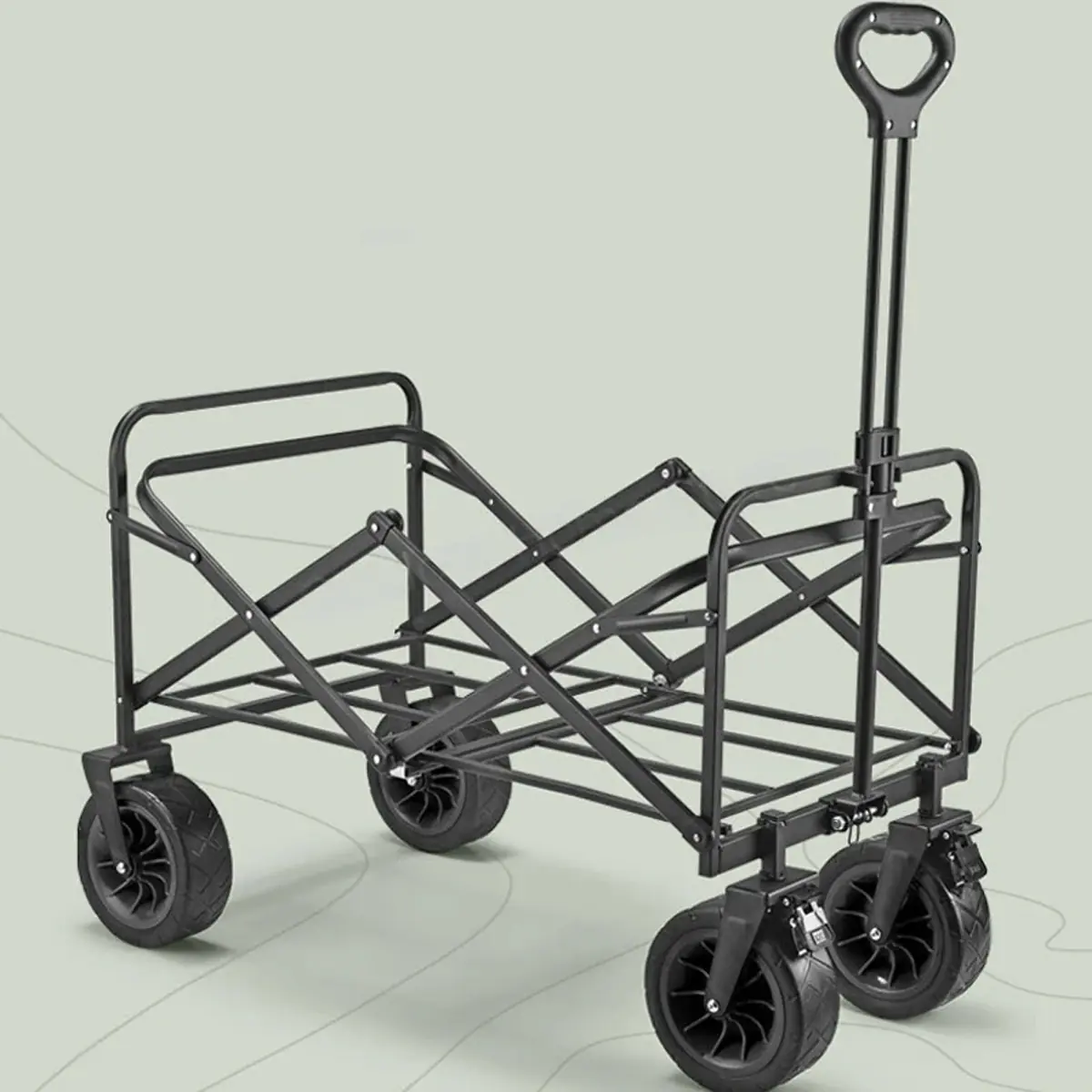 Тележка садовая складная HAITEC HT-СТ735B, 100 кг