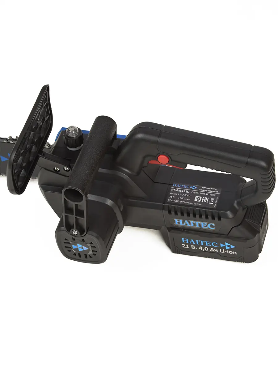 Пила цепная аккумуляторная HAITEC HT-AKS121Li 4 А/ч 21В