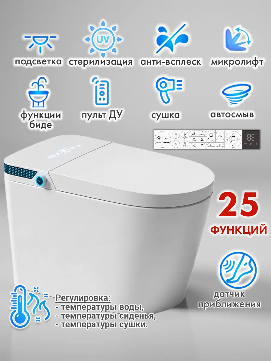 Унитаз смарт HAITEC HT-EST963E