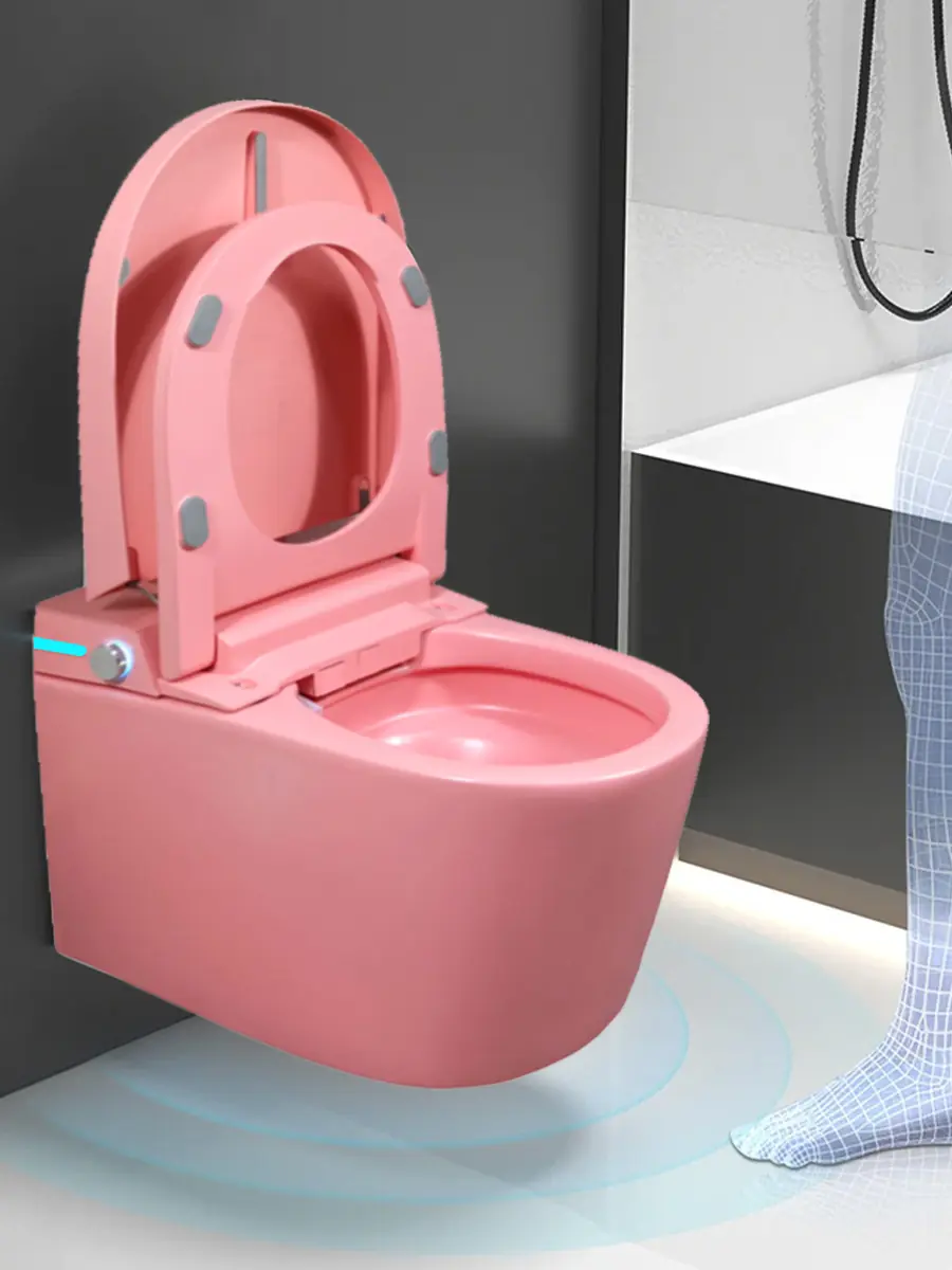 Унитаз смарт подвесной HAITEC HT-ESTPG02 (Pink) Унитаз смарт подвесной HAITEC HT-ESTPG02 (Pink)