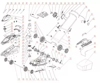 З/Ч для газонокосилки аккумуляторной HT-ARM132 Клавиша выключателя (пластик) З/Ч для газонокосилки аккумуляторной HT-ARM132 Клавиша выключателя (пластик)