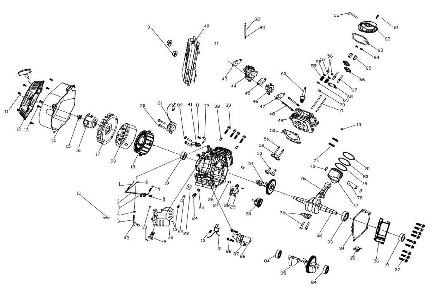 З/Ч двиг. бенз генератора HT-GBR8000IES Палец поршневой (сталь)