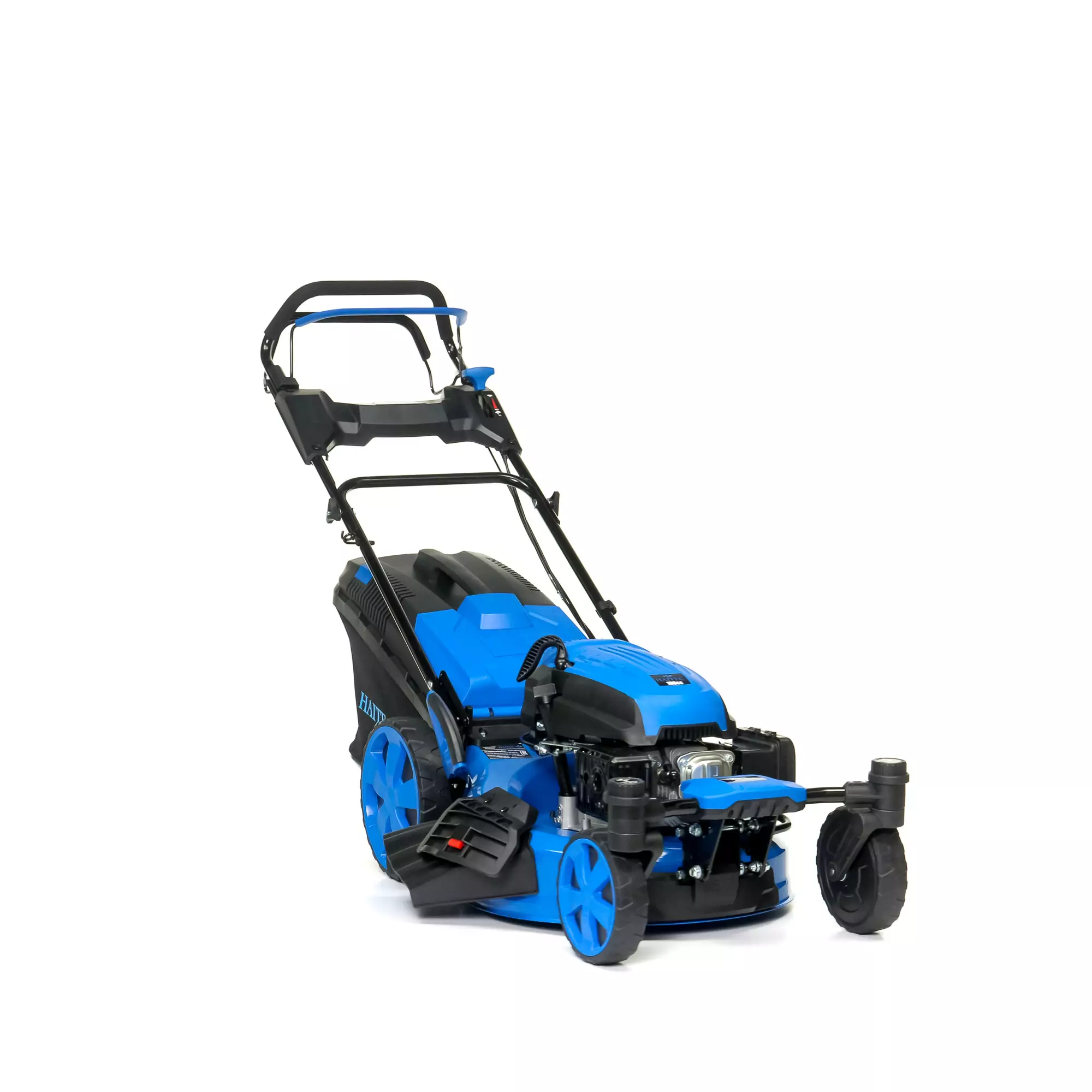 Газонокосилка HAITEC HT-RM514Radius с нулевым радиусом поворота, самоходная с регулировкой скорости, мульчирующая, 6,5 л.с. + запасной нож