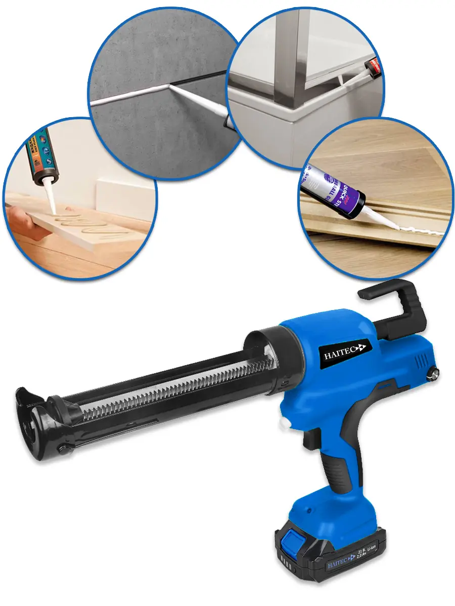 Пистолет для герметика аккумуляторный HAITEC HT-ADS40 21V Li-Ion 1x2Ah