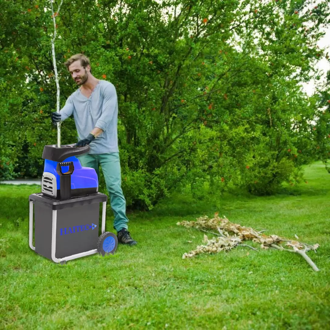 Измельчитель садовый HAITEC HT-EGH145 инверторный, бесщеточный 3000 Вт