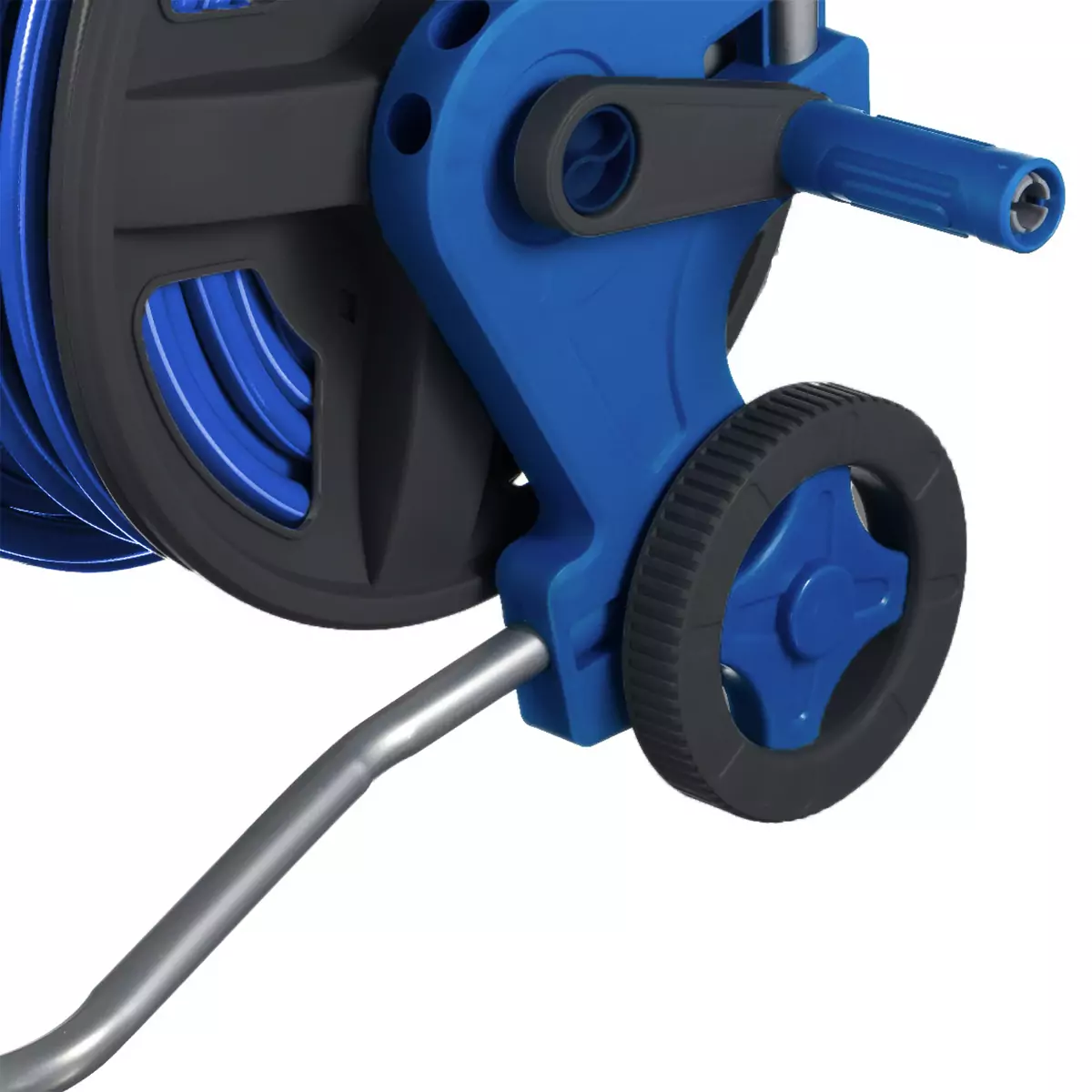 Катушка со шлангом с системой равномерной намотки HAITEC HT-WS45, 45м