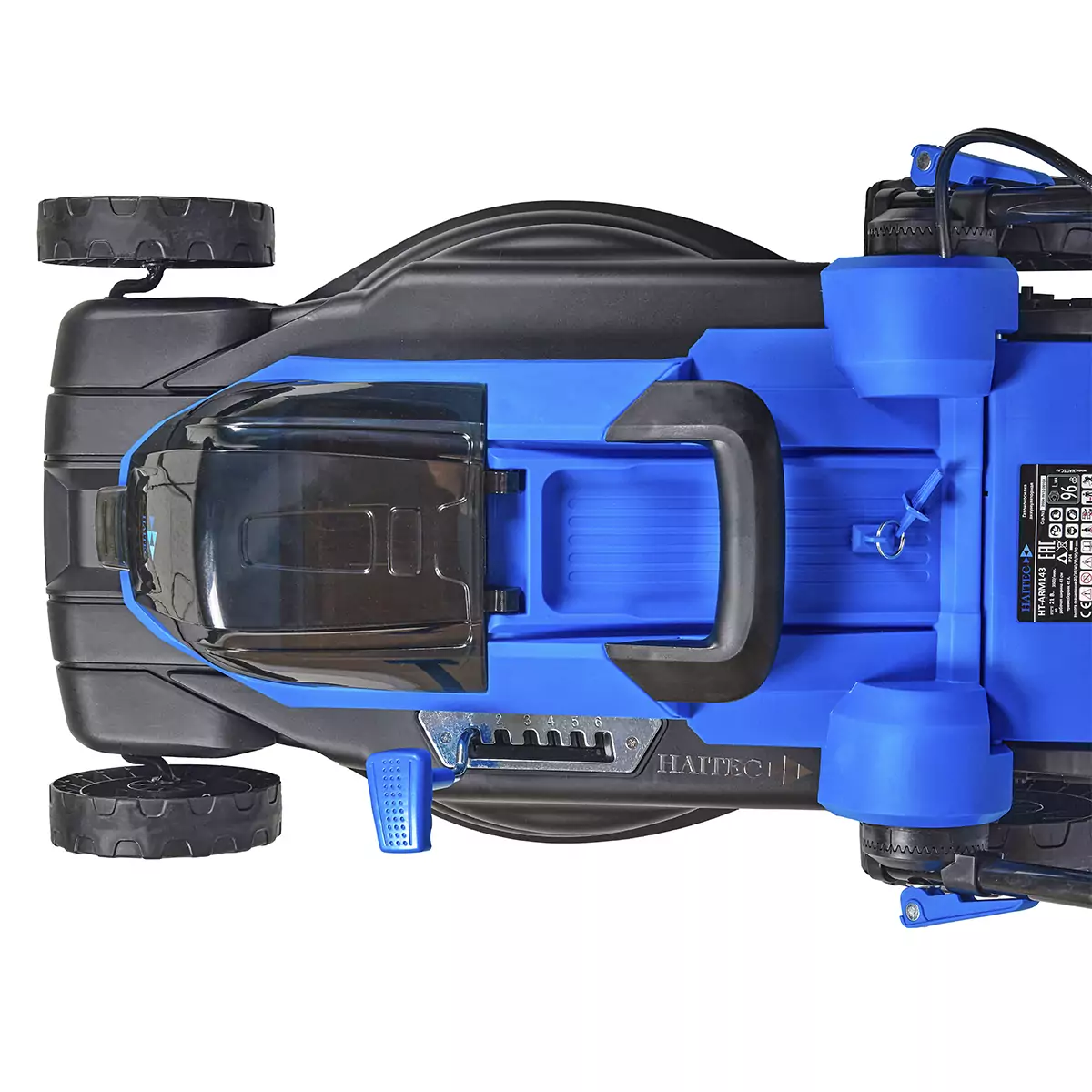 Газонокосилка аккумуляторная HAITEC HT-ARM143, 42V, 2x4Ah Li-Ion+ ЗУ 2x2A