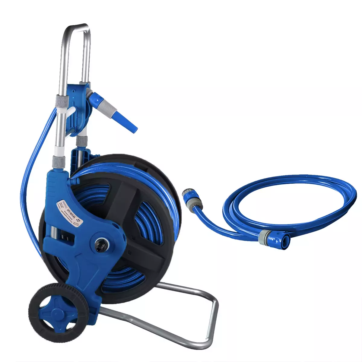 Катушка со шлангом с системой равномерной намотки HAITEC HT-WS45, 45м