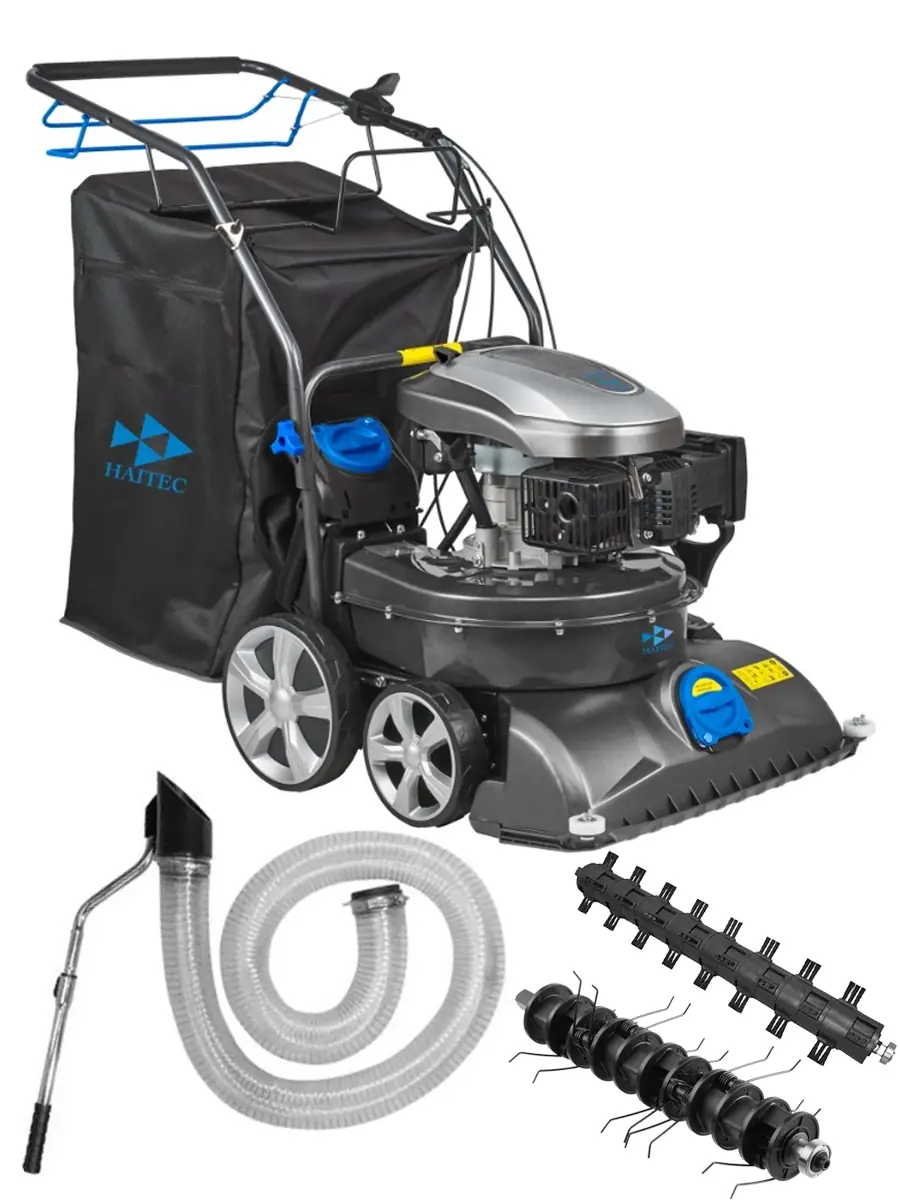 Пылесос-измельчитель-воздуходувка самоходный с функцией подметания и скарификации HAITEC HT-SSCK173 6 л.с. Пылесос-измельчитель-воздуходувка самоходный с функцией подметания и скарификации HAITEC HT-SSCK173 6 л.с.