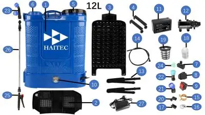 З/Ч для  HT-AGS12/16 Насос  12V