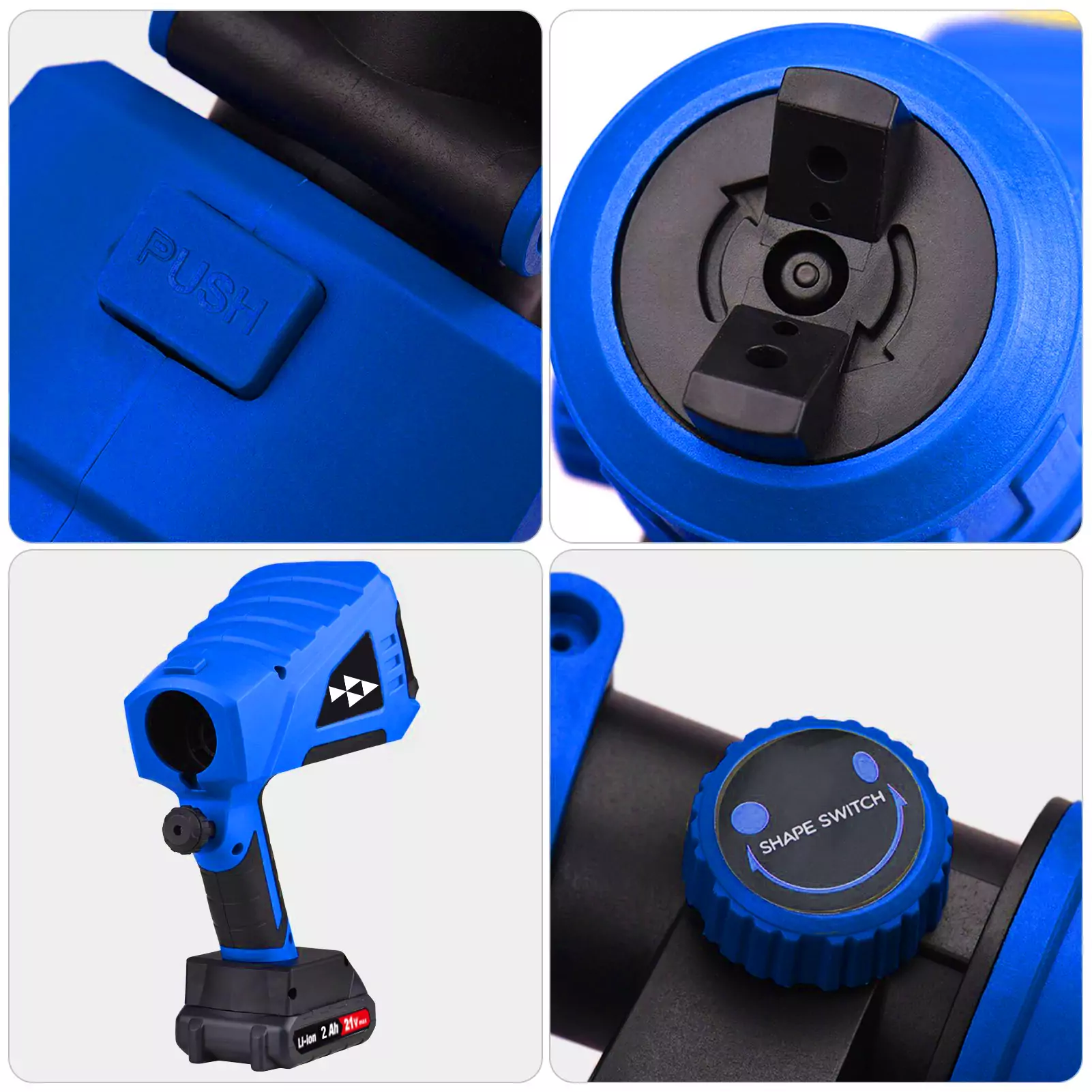 Аккумуляторный краскопульт аэрограф HAITEC HT-ASA850Li  2 аккумулятора 21В 2 Ач