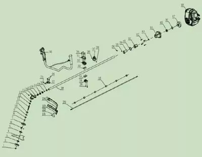 З/Ч для бенз. Триммера HT-4MS142 Храповик стартера (метал+пластик)