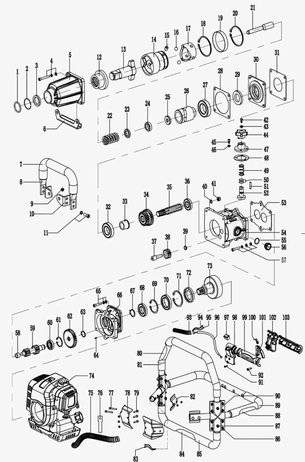 З/Ч для двигателя HT-BD3340 Кольцо поршневого пальца стопорное (металл)