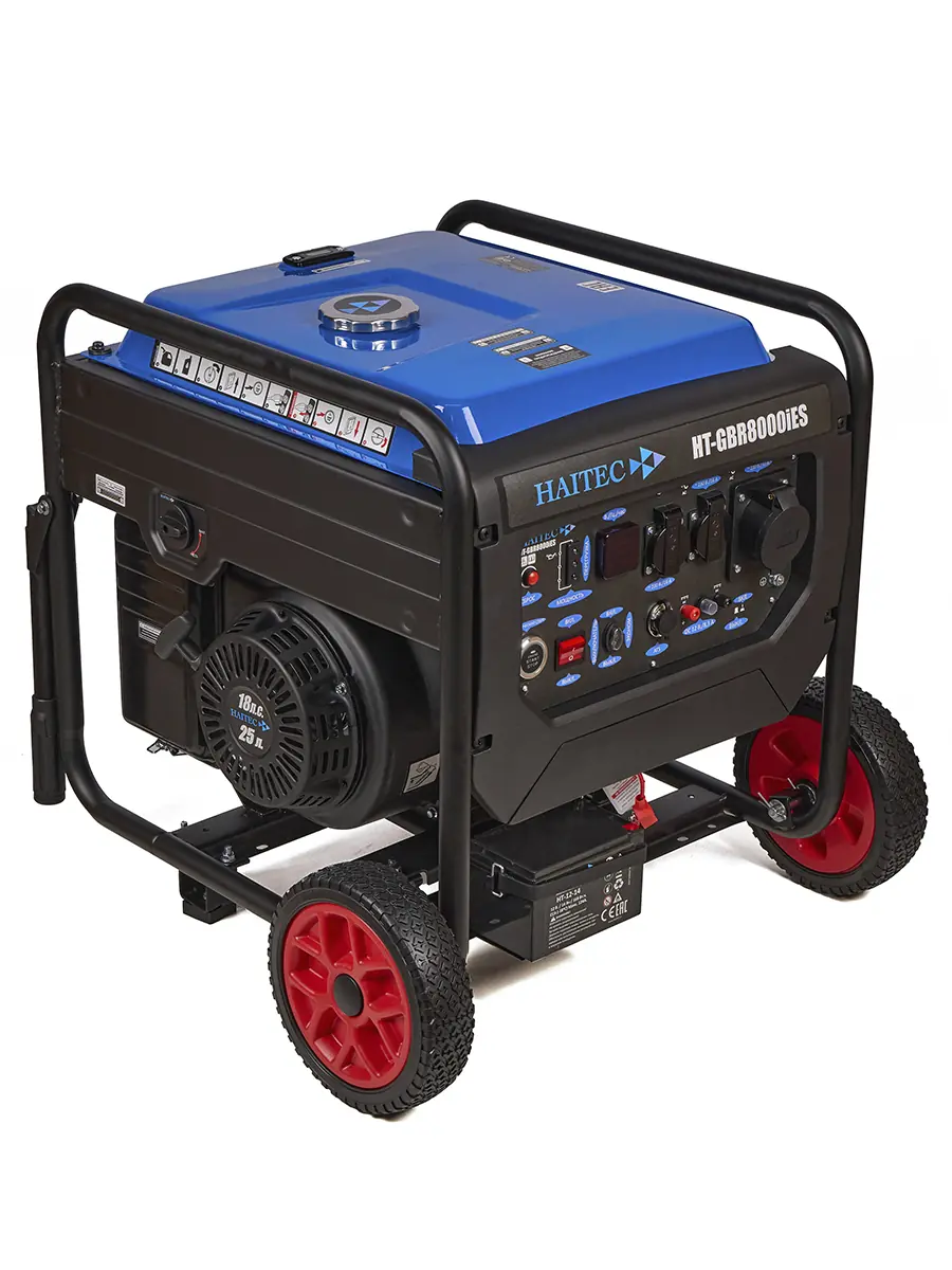 Бензиновый инверторный генератор HAITEC HT-GBR8000IES 8000 Вт с электростартом и ATS разъемом