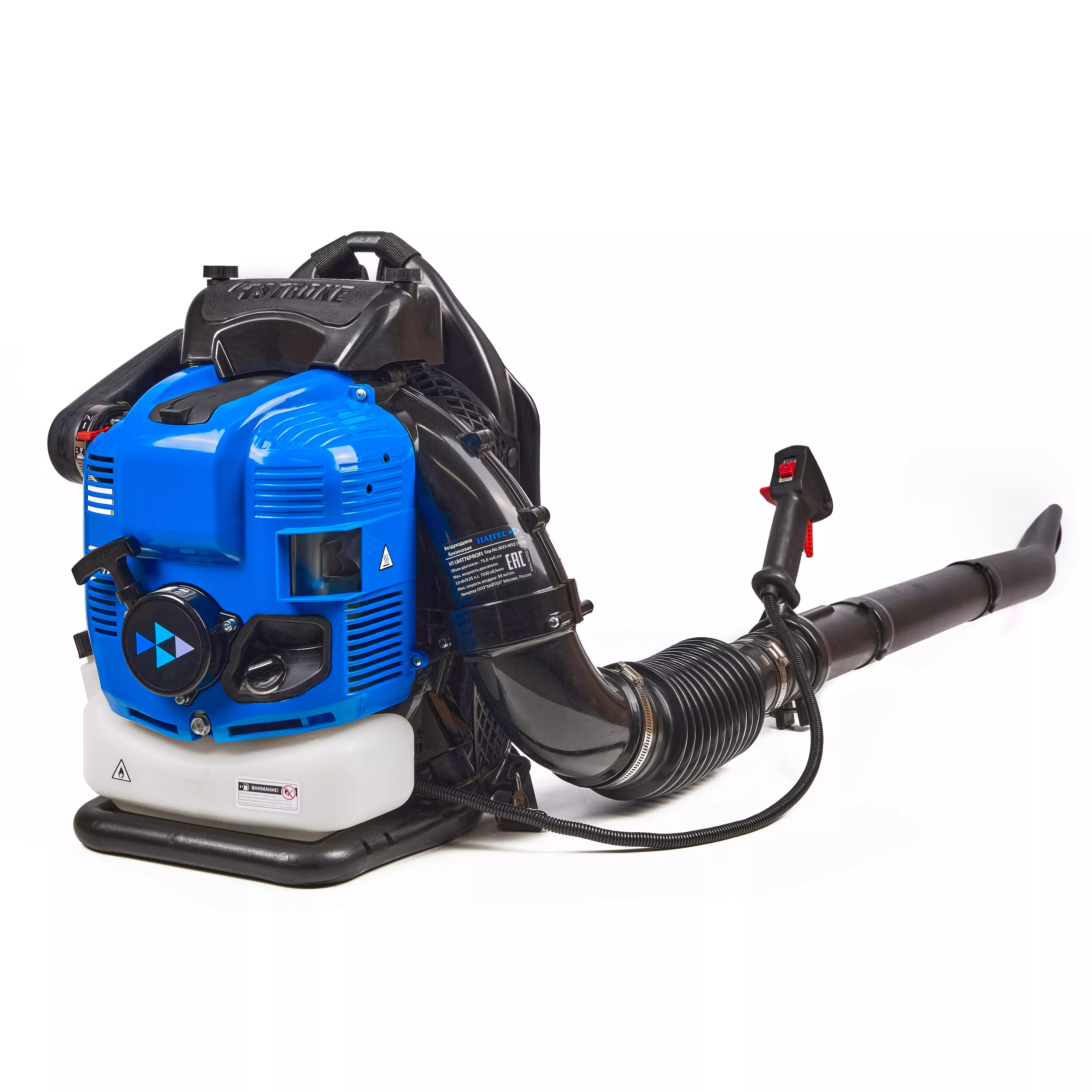 Воздуходувка ранцевая 4-тактная бензиновая HAITEC HT-LB4T76PROFI 3 кВт/4,08 л.с