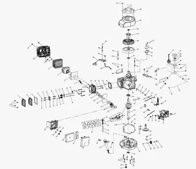 З/Ч двигателя бенз. опрыскивателя HT-SP4T50 Фильтр воздушный №46