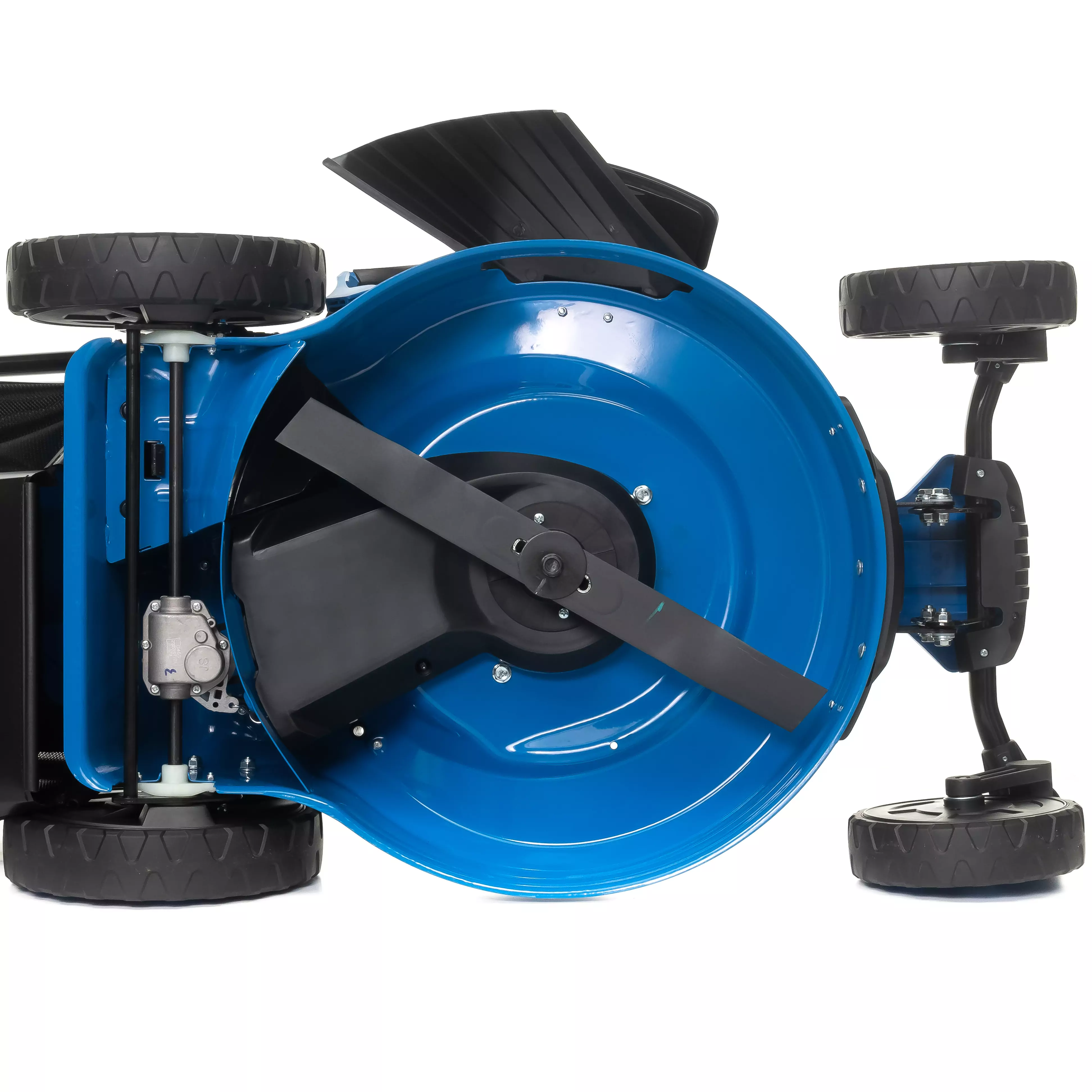 Газонокосилка HAITEC HT-RM514Radius с нулевым радиусом поворота, самоходная с регулировкой скорости, мульчирующая, 6,5 л.с. + запасной нож