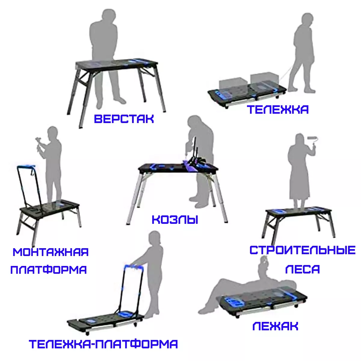 Верстак многофункциональный 7 в 1 HAITEC HT-AT139