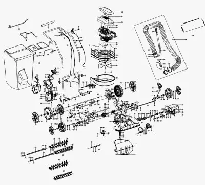 З/Ч для пылесоса HT-SSCK173 Трос дроссельноой заслонки (метал)№110