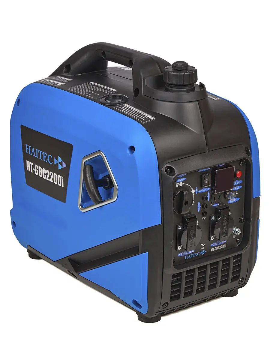 Генератор бензиновый HAITEС HT-GBС2200I 2200 Вт инверторный кемпинговый Генератор бензиновый HAITEС HT-GBС2200I 2200 Вт инверторный кемпинговый