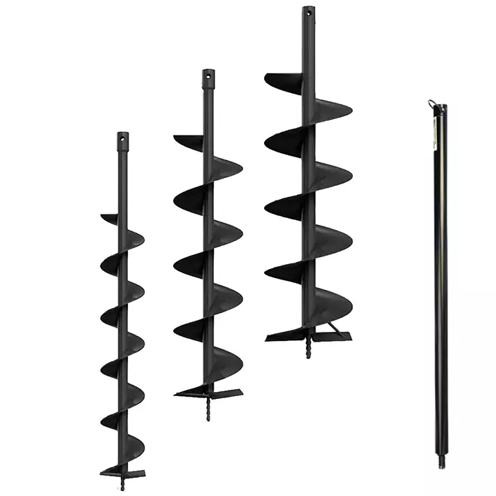 Мотобур бензиновый HAITEC HT-MB172-350SET 4,05 л.с. с удлинителем и комплектом шнеков 100-150-200 мм