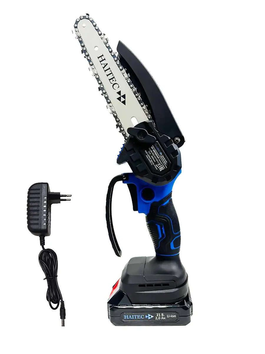 Цепная мини-пила HAITEC HT-AKS61Li с аккумулятором 2 Ач