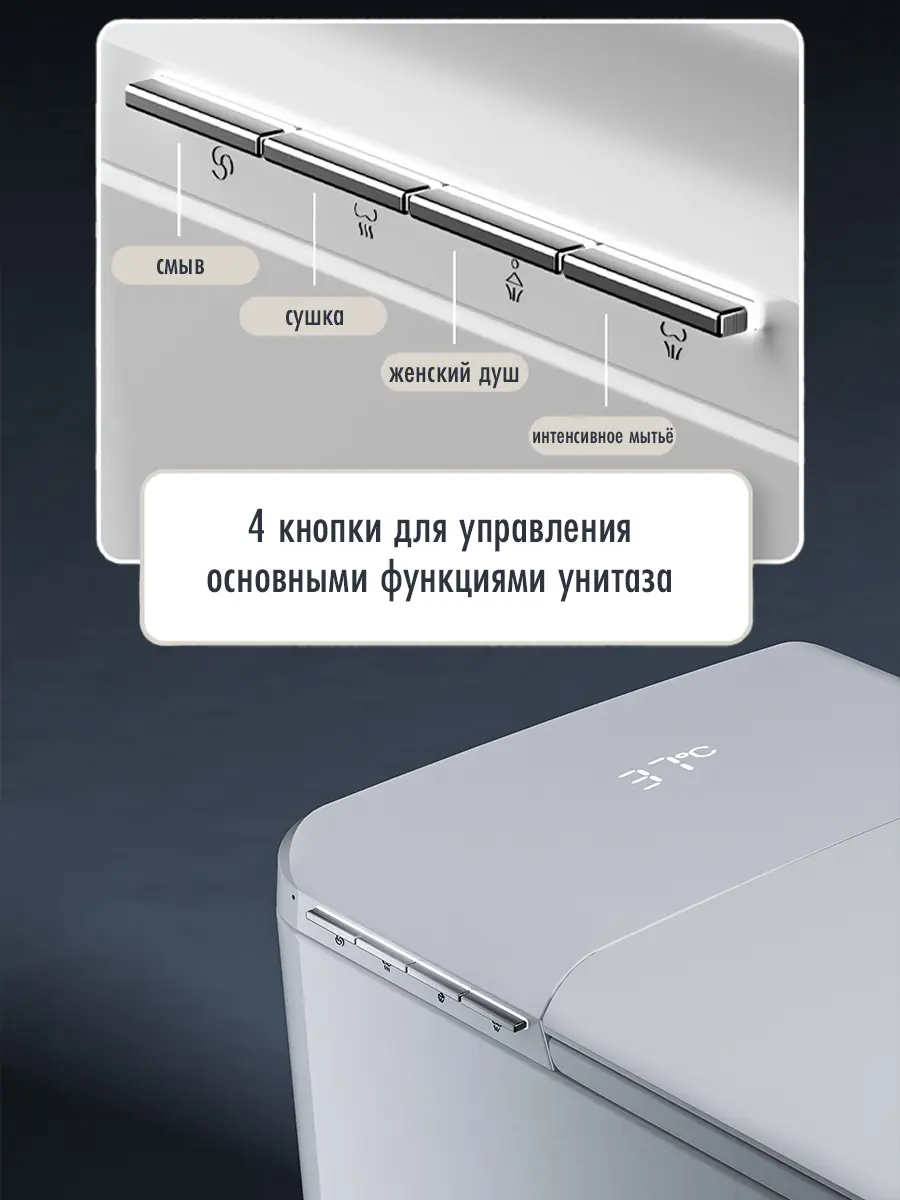 Унитаз смарт голос HT-EST413E