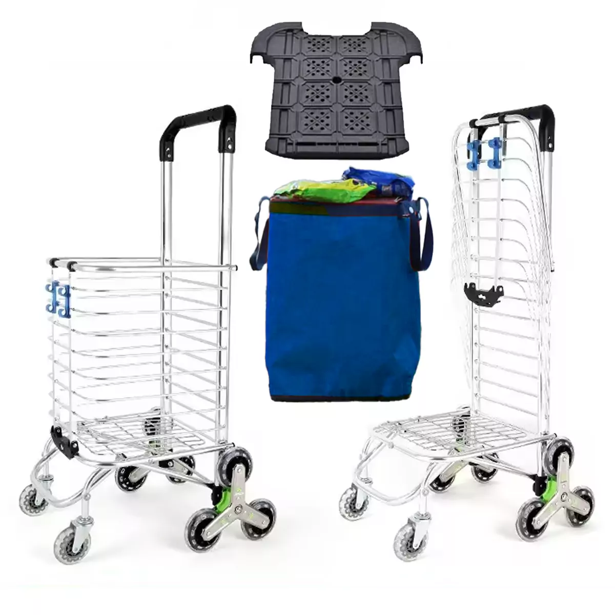 Сумка-тележка складная хозяйственная  HAITEC HT-СТ20B, грузоподъемность 20 кг