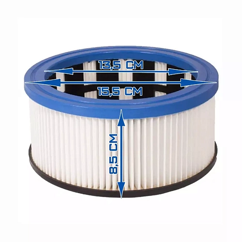 HEPA-фильтр MAC17320L для пылесоса HAITEC HT-VC201300 Диаметр - 15,5 см, высота - 8,5 см, диаметр посадочного места - 13 см.