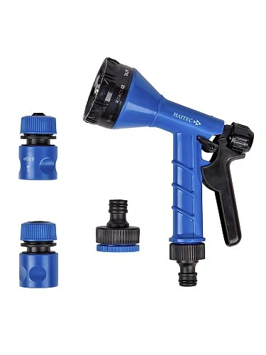 Пистолет-распылитель для полива с комплектом коннекторов HAITEC HT-SP23