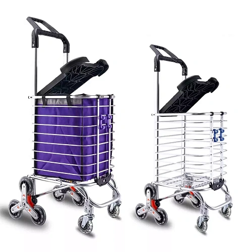 Тележка складная хозяйственная  HAITEC HT-СТ20V фиолетовая, 20 кг