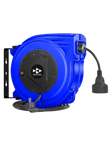 Удлинитель HAITEC HT-AET25 электрический на автоматической инерционной катушке 25 м