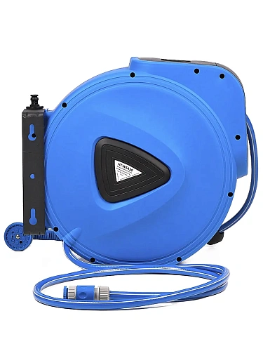 Катушка инерционная автоматическая со шлангом HAITEC HT-WSA30, 30м